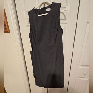 Calvin Klein Gray Sleeveless Sheath Dress